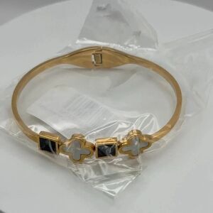 Stainless Steel Clamper Bangle Cuff Bracelet